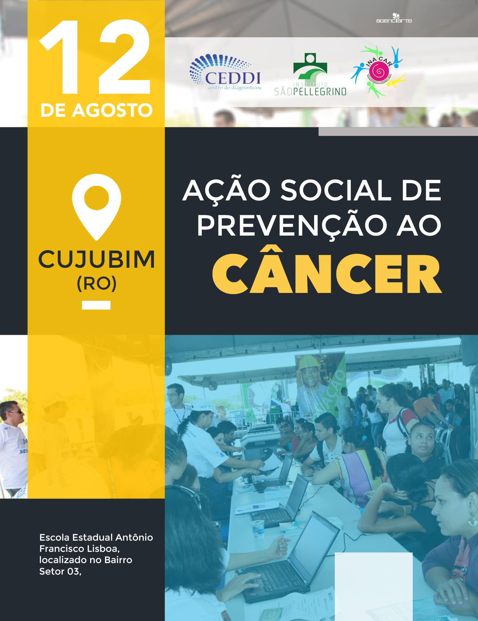 CUJUBIM RECEBE AÇÃO SOCIAL DE PREVENÇÃO AO CÂNCER