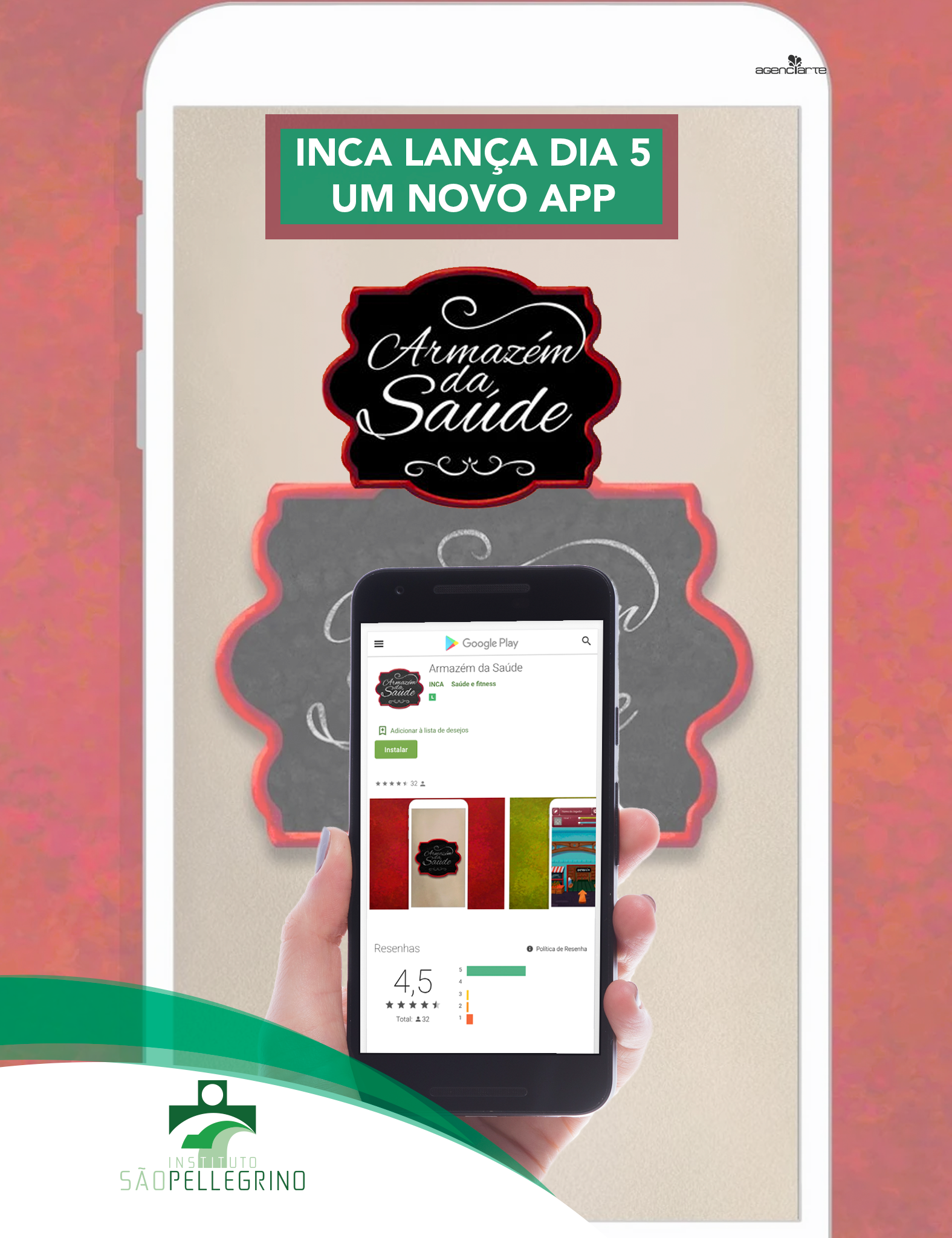 INCA LANÇA DIA 5 APP ARMAZÉM DA SAÚDE
