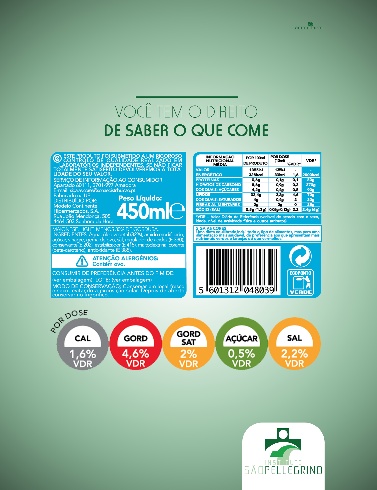 VOCÊ TEM O DIREITO DE SABER O QUE COME